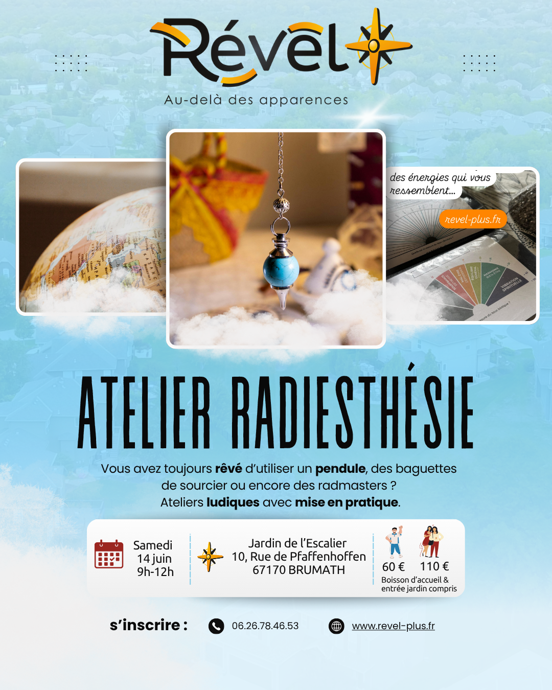 Samedi 28 juin : Atelier : radiesthésie et pendule